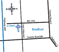 map Map to St. John's Presbyterian Church